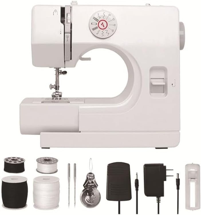 12 Stitch Electric Sewing Machine Portable Dual Speed Foot Pedal Kit - Kwikley