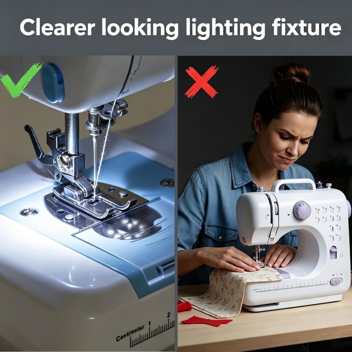 12 Stitch Sewing Machine Beginner Electric Sewing Kit 50 Fabric Pieces - Kwikley