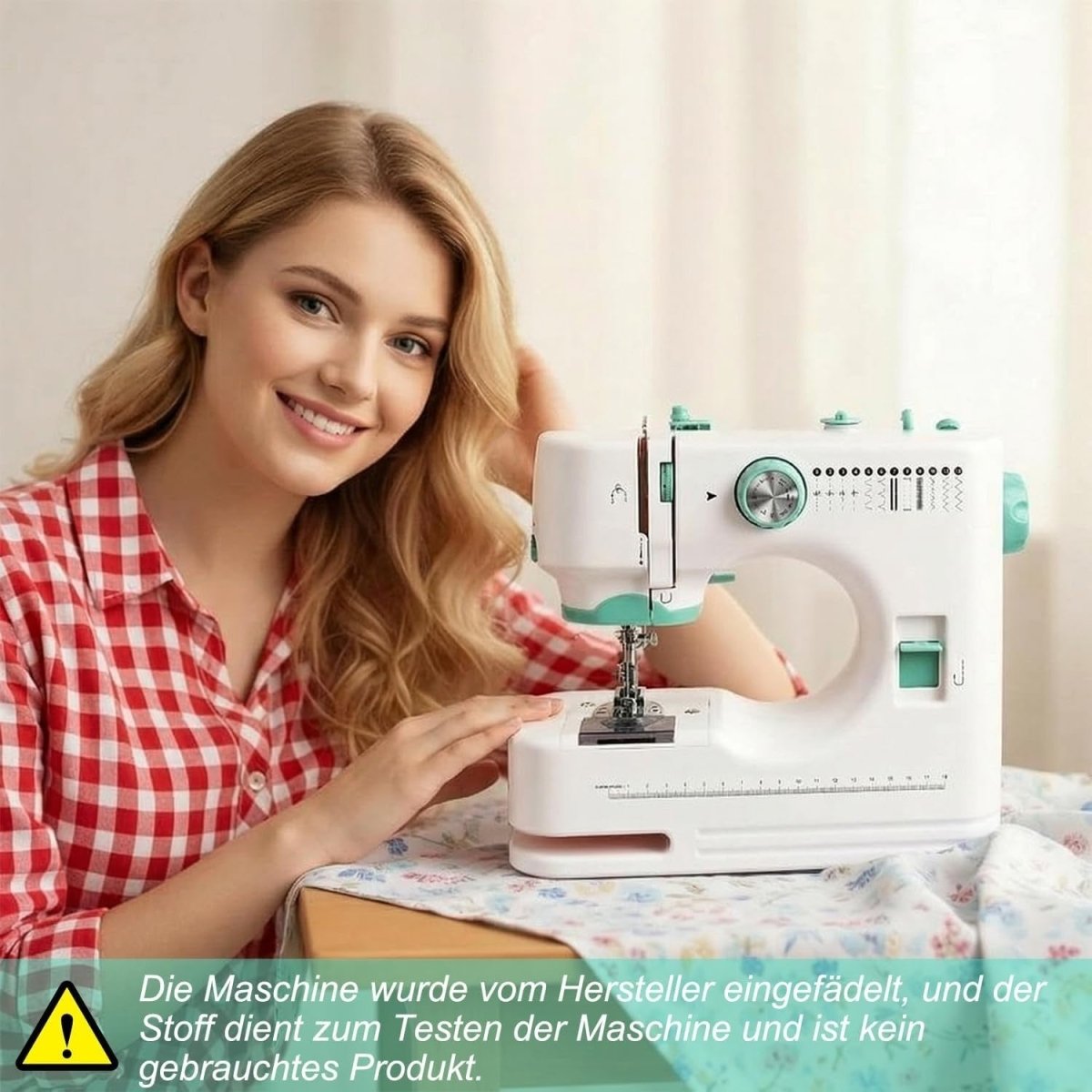 12 Stitch Sewing Machine DIY Craft Kit 14 Bobbins Foot Pedal - Kwikley
