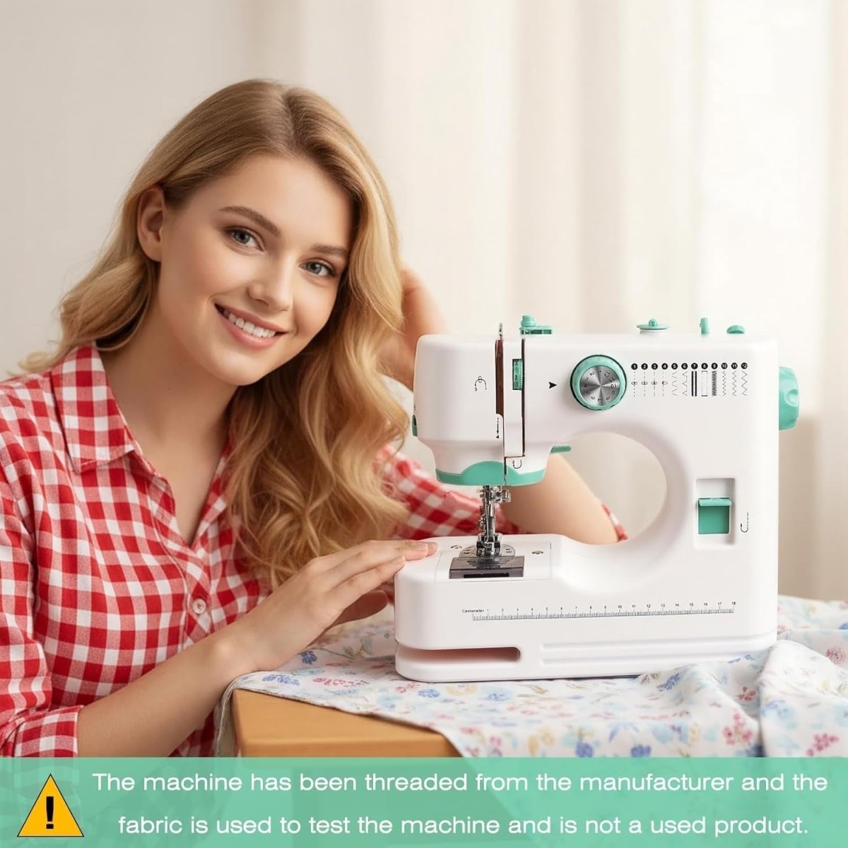 12 Stitch Sewing Machine Dual Speed Foot Pedal Compact Beginner - Kwikley