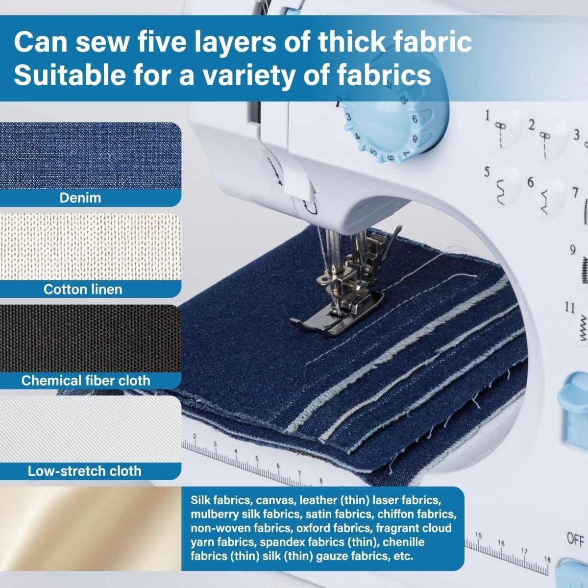 12 Stitch Sewing Machine Expansion Table Foot Pedal Beginner Kit - Kwikley