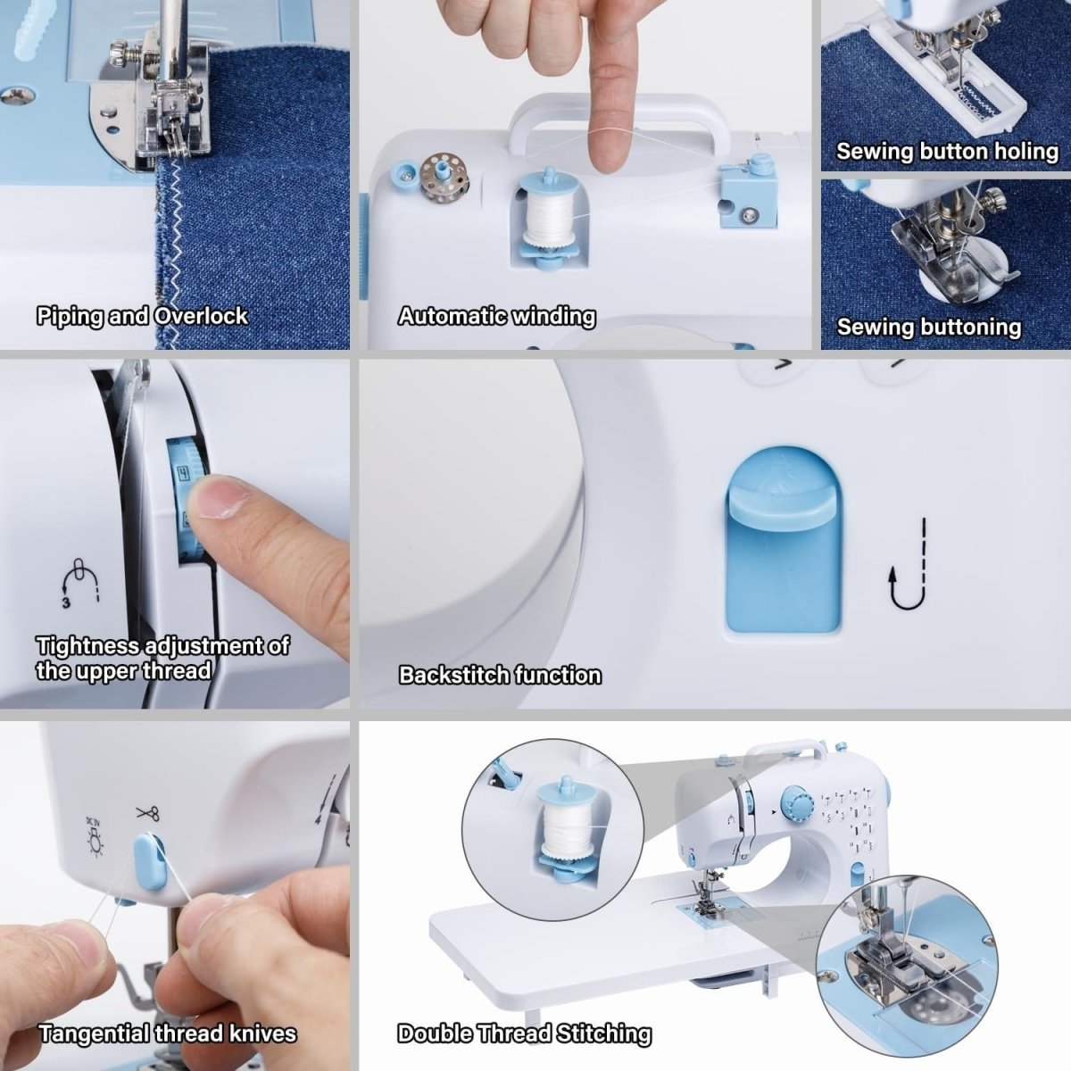 12 Stitch Sewing Machine Expansion Table Foot Pedal Beginner Kit - Kwikley