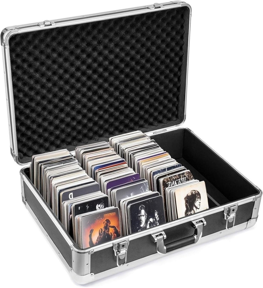 120 CD DVD Storage Case Portable Aluminium Lockable Media Organizer - Kwikley