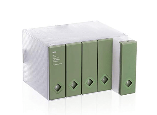 120 Disc CD DVD Storage Box Organizer Stackable Media Holder Green - Kwikley