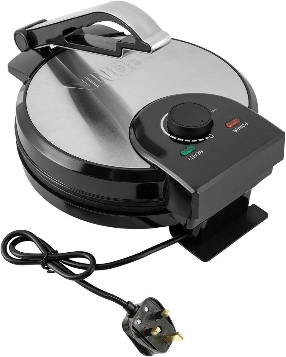1200W Electric Chapati Roti Maker Non - Stick Tortilla Press with Temp Control - Kwikley