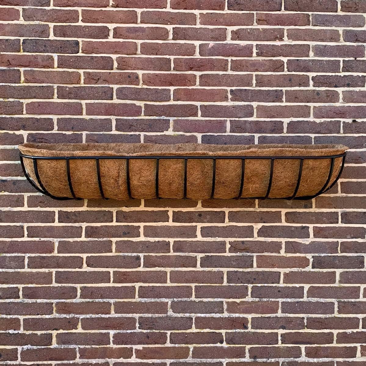 120cm Wall Trough Planter Metal Hanging Basket Coco Liner - Kwikley