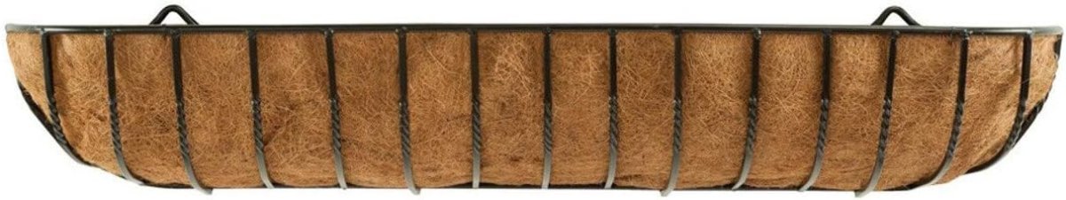 120cm Wall Trough Planter Metal Hanging Basket Coco Liner - Kwikley
