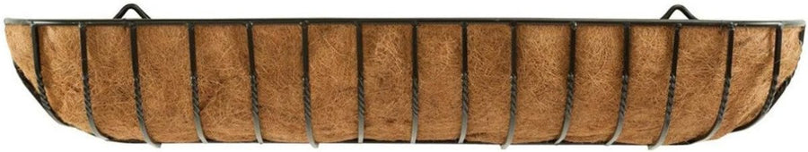 120cm Wall Trough Planter Metal Hanging Basket Coco Liner - Kwikley