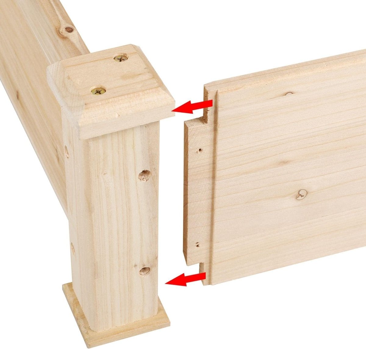 120cm Wooden Raised Garden Bed 3 Tier Planter Box Outdoor - Kwikley