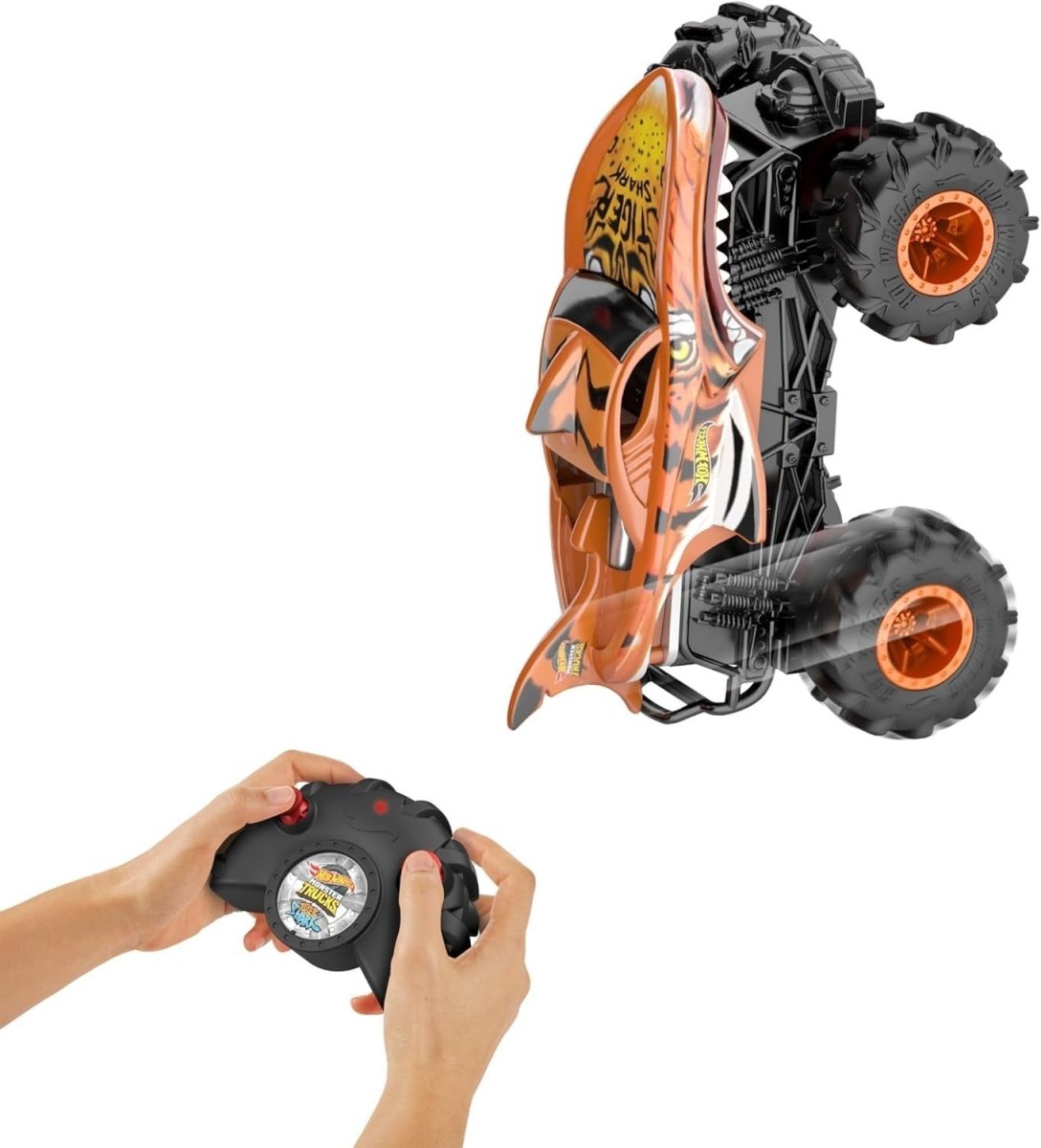 1:24 Scale Monster RC Truck – Tiger Shark All - Terrain Remote Control Car w/ 4WD - Kwikley