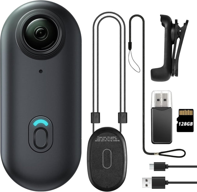 128GB Mini Body Camera 1080P Wearable Action Cam Magnetic Portable DVR