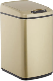 12L Motion Sensor Bin Rose Gold Square Kitchen Bathroom - Kwikley