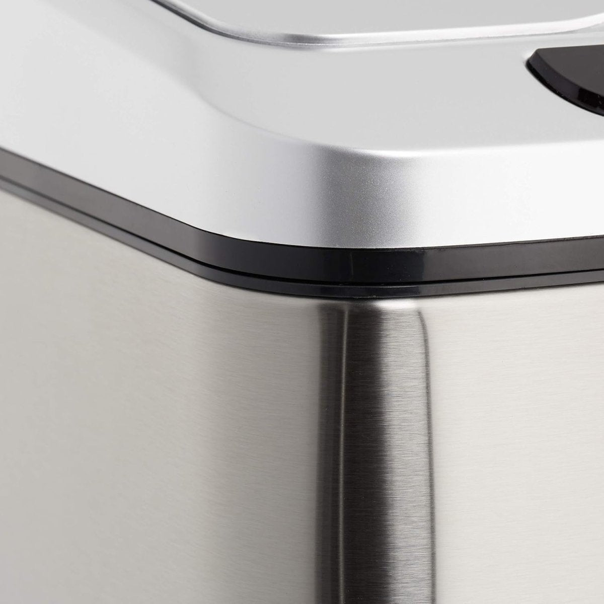 12L Motion Sensor Kitchen Bin Silver Square Steel Bathroom - Kwikley