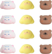 12pcs Animal Squishy Squeeze Toys Stress Relief Kawaii Fidget Set - Kwikley