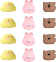12pcs Cute Animal Squishy Pop Toys Soft Stress Relief Fidget Set - Kwikley