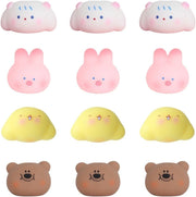12pcs Pop Up Animal Squishy Toys Cute Stress Relief Kawaii Fidgets - Kwikley