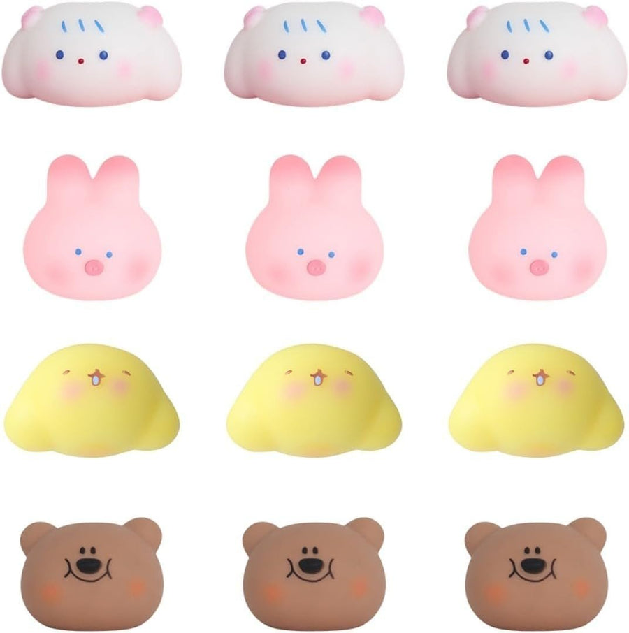 12pcs Pop Up Animal Squishy Toys Cute Stress Relief Kawaii Fidgets - Kwikley