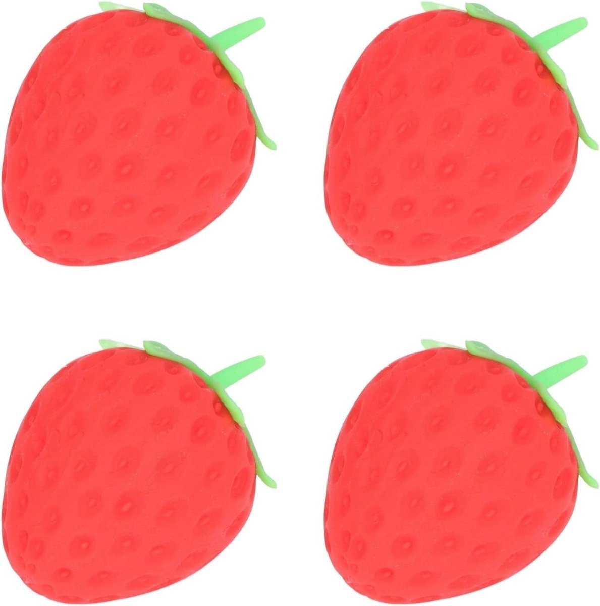 12pcs Strawberry Stress Balls Soft Elastic Squeeze Fidget Anxiety Relief - Kwikley