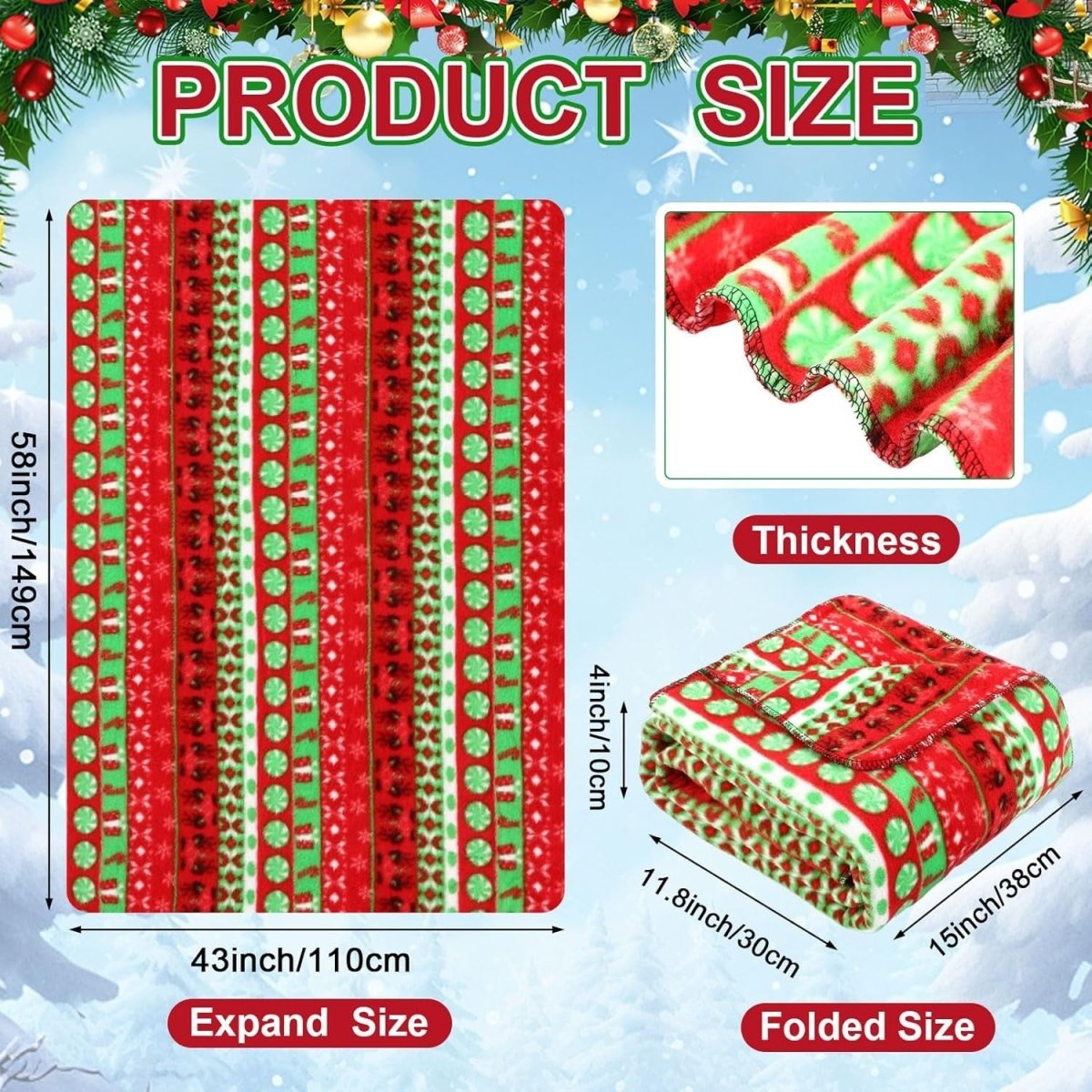 12V Heated Car Blanket Electric Winter Travel Throw Temperature Control Warm - Kwikley