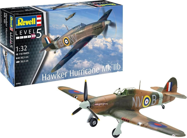 1:32 Scale Hawker Hurricane Model Kit WWII Aircraft Plastic 150pcs