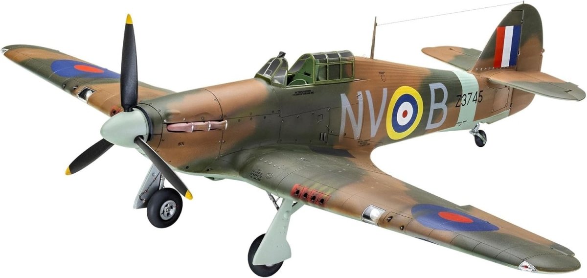 1:32 Scale Hawker Hurricane Model Kit WWII Aircraft Plastic 150pcs - Kwikley