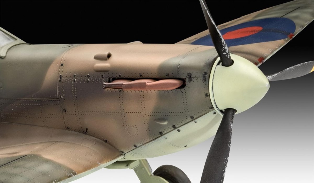 1:32 WWII Spitfire Model Kit w/ Paints, Glue, Brush – Pro Build Gift Set - Kwikley