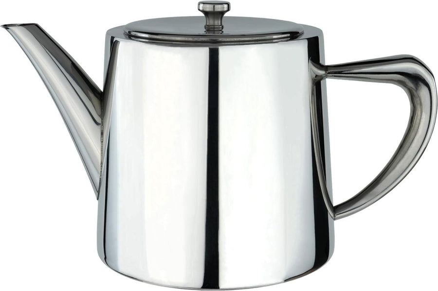 1360ml Stainless Steel Teapot 7 Cup Mirror Finish Non Drip Tea Pot - Kwikley