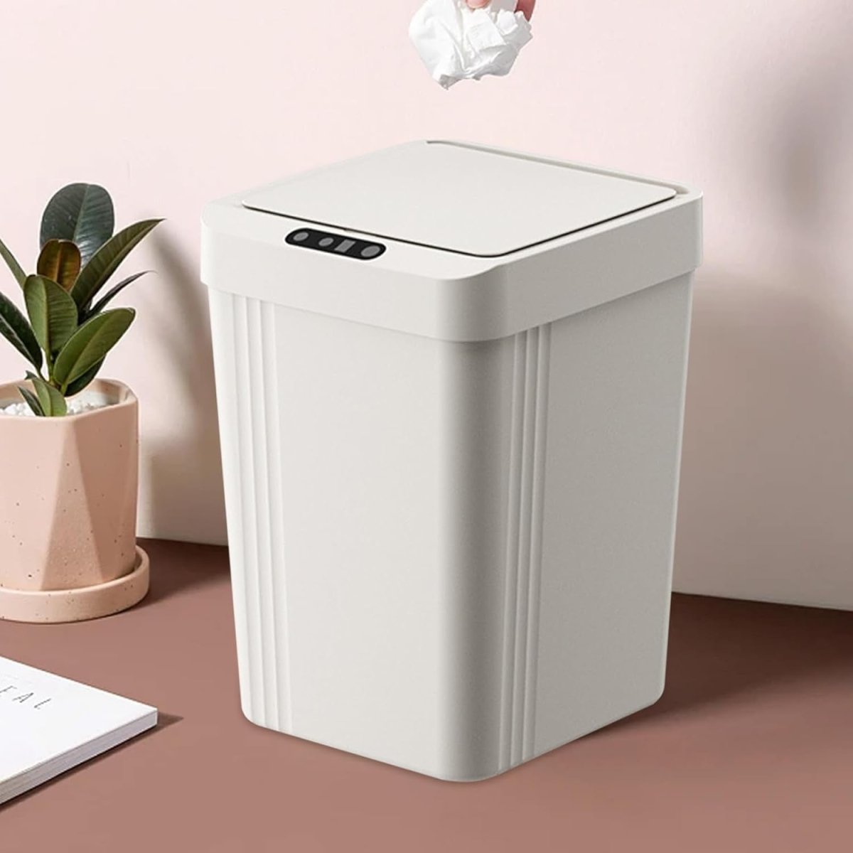 13L Touchless Trash Can Motion Sensor Smart Bin Kitchen Bathroom - Kwikley