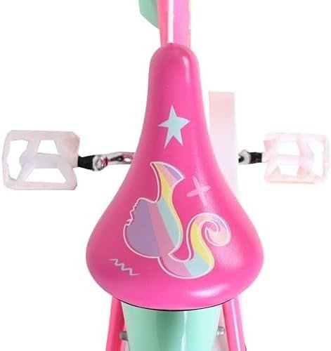 14 Inch Girls Bicycle with Training Wheels Dual Brakes Kids Bike Age 3-5 - Kwikley