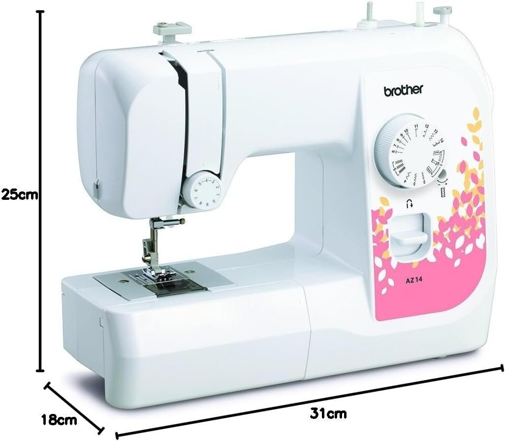 14 Stitch Sewing Machine LED Light Free Arm Auto Buttonhole Beginner - Kwikley