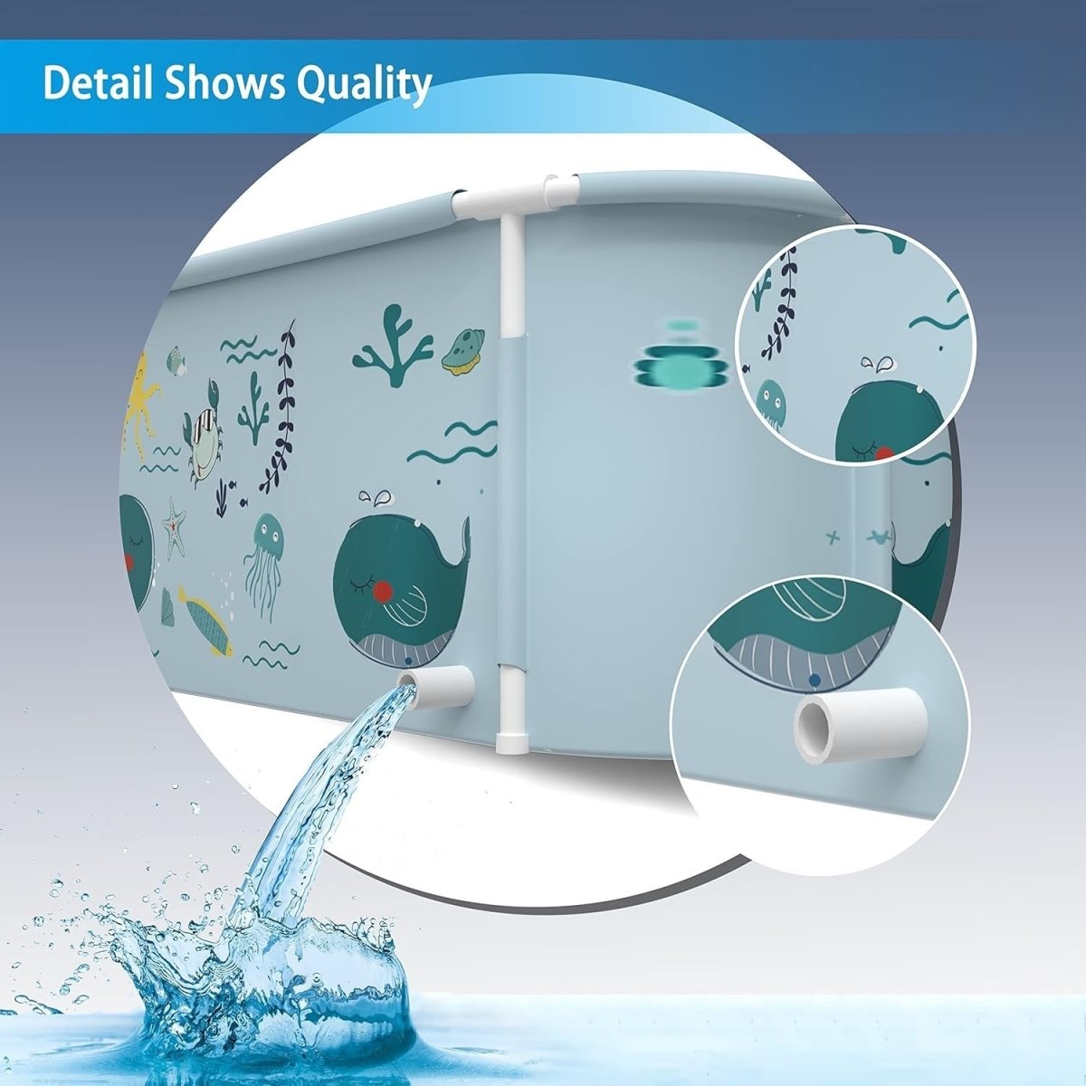 140cm Extra Large Foldable Portable Bathtub – Adult & Family SPA Soaking Tub - Kwikley