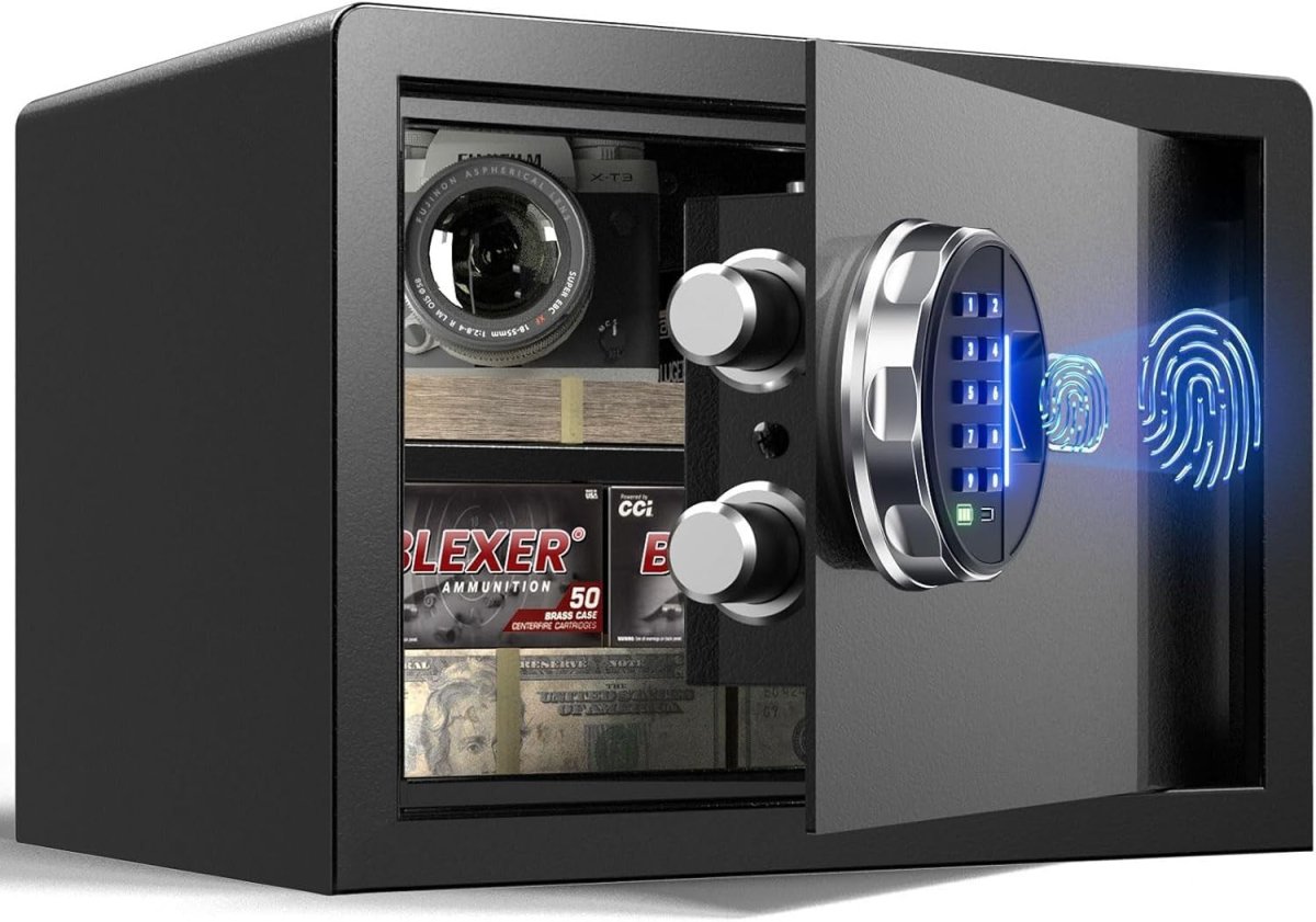 14L Biometric Safe Box Fingerprint Digital Keypad Security Safe - Kwikley