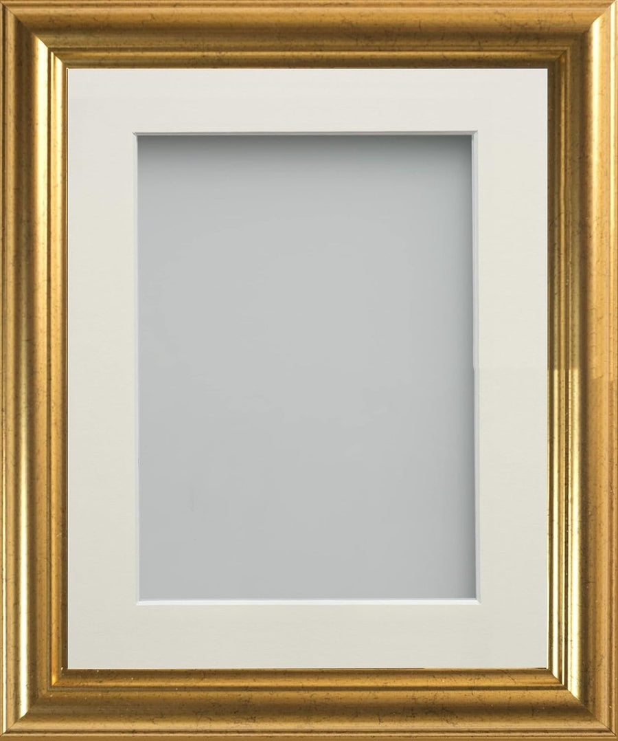 14x11 Gold Photo Frame A4 Mount Real Glass - Kwikley