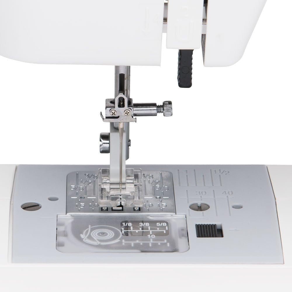 15 Stitch Sewing Machine Free Arm Auto Tension Top Load Bobbin White - Kwikley