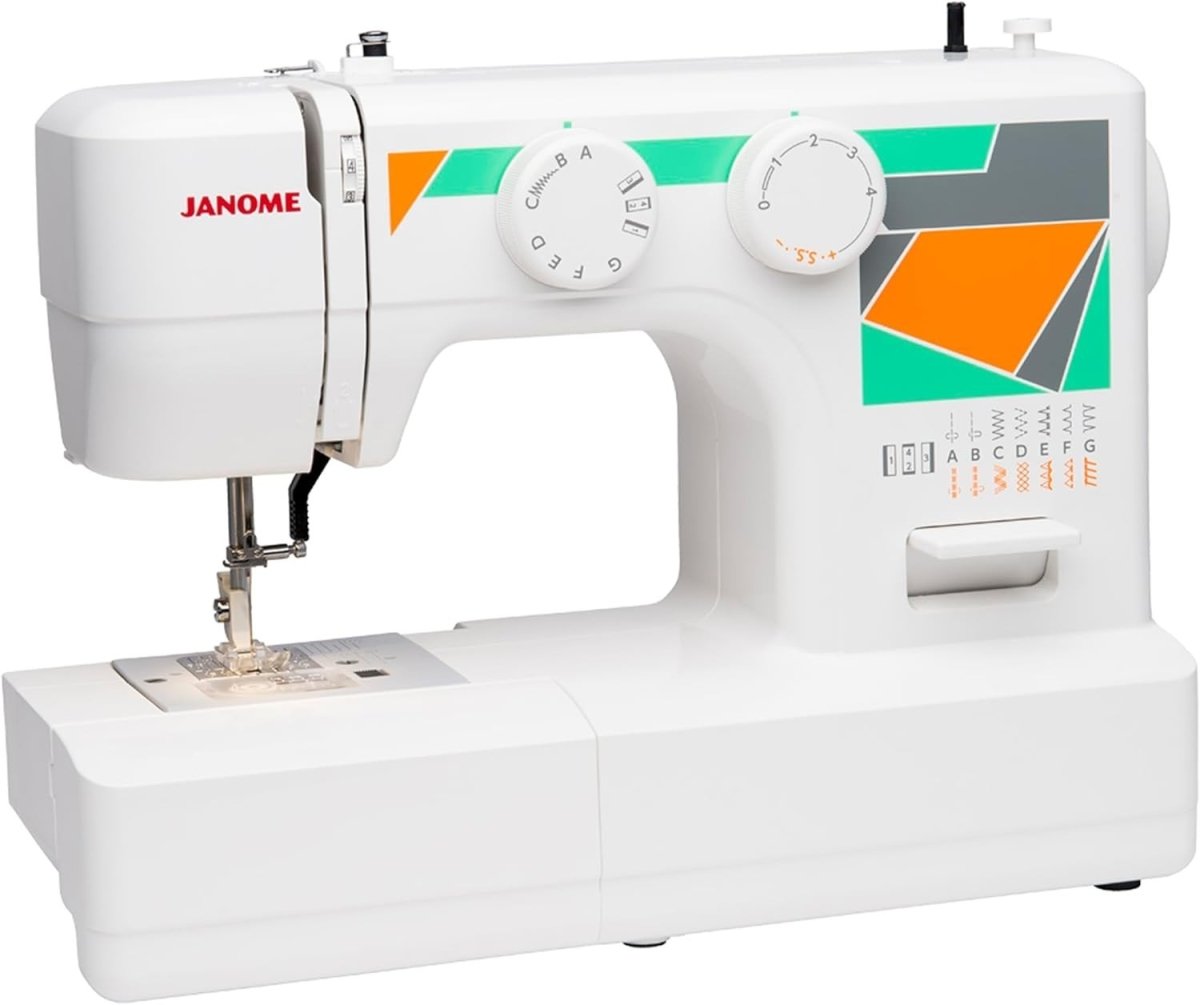 15 Stitch Sewing Machine Free Arm Auto Tension Top Load Bobbin White - Kwikley