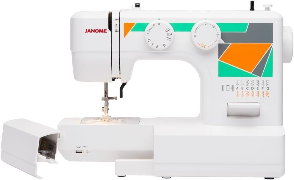 15 Stitch Sewing Machine Free Arm Auto Tension Top Load Bobbin White - Kwikley