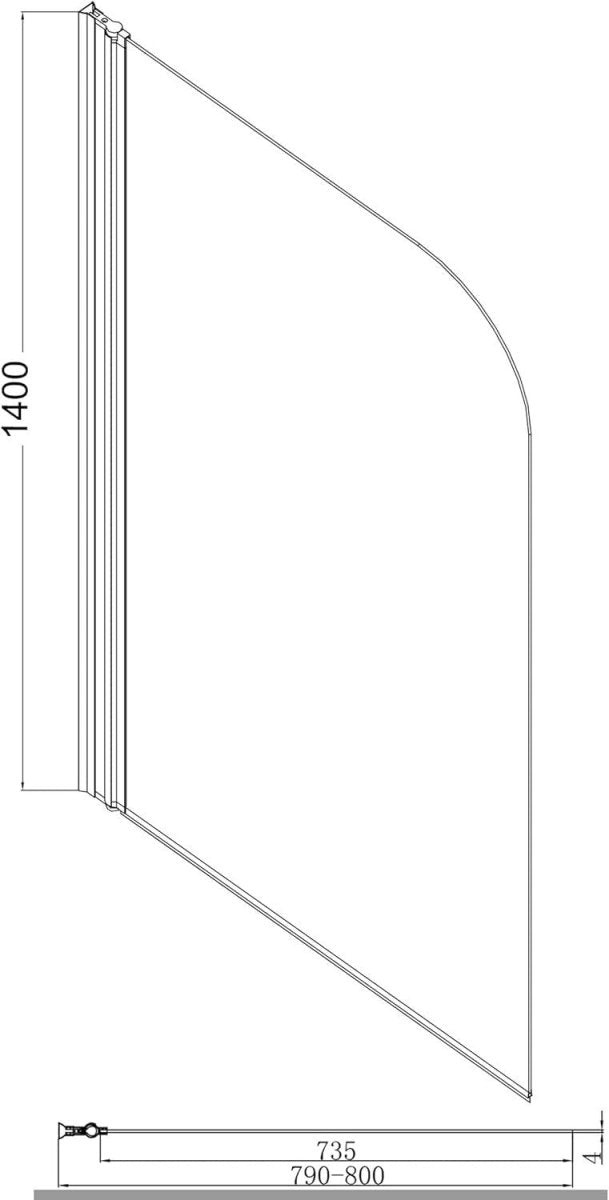 1500x755mm White Roll Top Freestanding Bath Acrylic with Chrome Feet & Screen - Kwikley