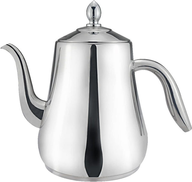 1.55L Stainless Steel Teapot with Infuser Loose Leaf Tea Coffee Server