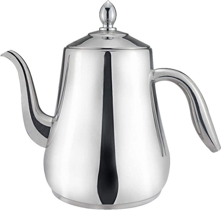 1.55L Stainless Steel Teapot with Infuser Loose Leaf Tea Coffee Server - Kwikley