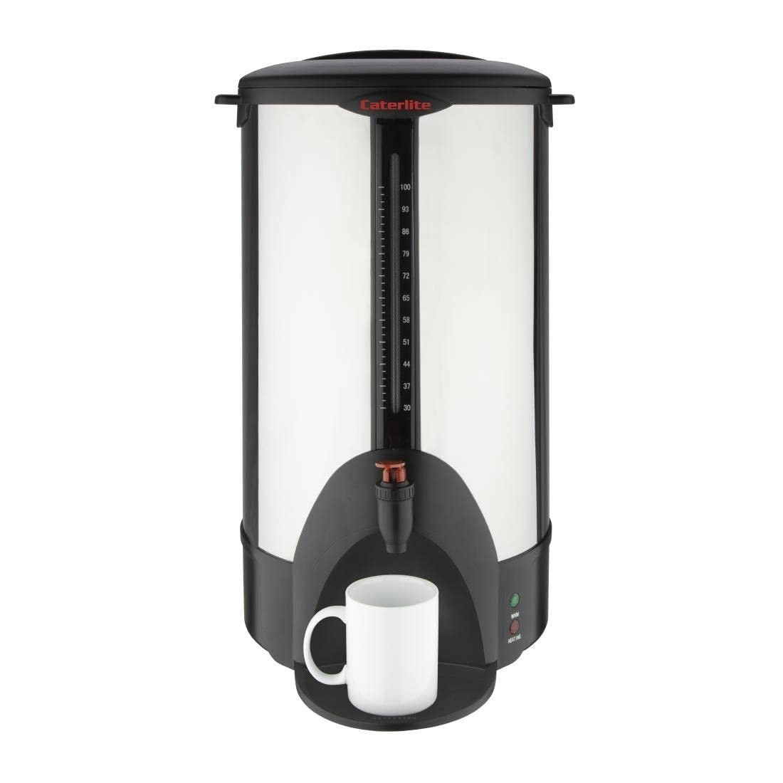 15L Coffee Percolator | 75 Cup Capacity | Twin - Wall Steel | No - Drip Tap - Kwikley