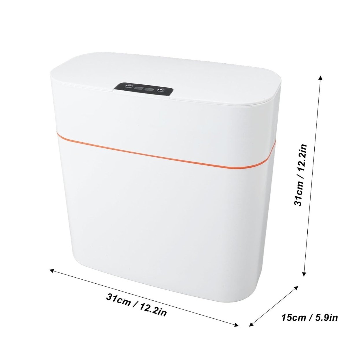 15L Touchless Wall Mounted Sensor Bin Waterproof Bathroom Kitchen - Kwikley