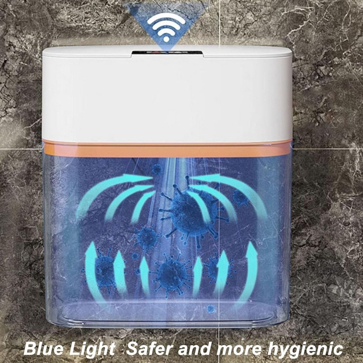 15L Touchless Wall Mounted Sensor Bin Waterproof Bathroom Kitchen - Kwikley