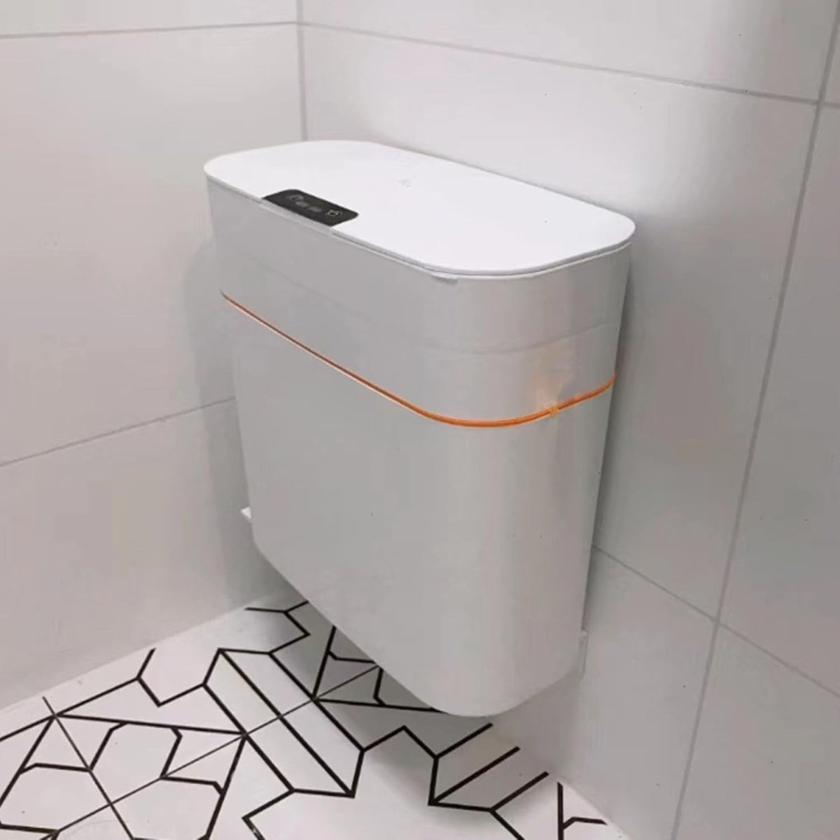 15L Touchless Wall Mounted Sensor Bin Waterproof Bathroom Kitchen - Kwikley
