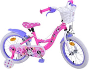 16 Inch Girls Kids Bike with Stabilisers Dual Hand Brakes Age 4-6 - Kwikley