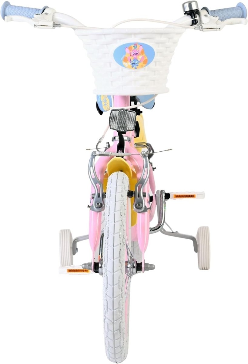 16 Inch Kids Bike with Stabilisers Dual V Brakes Adjustable Age 4-6 - Kwikley