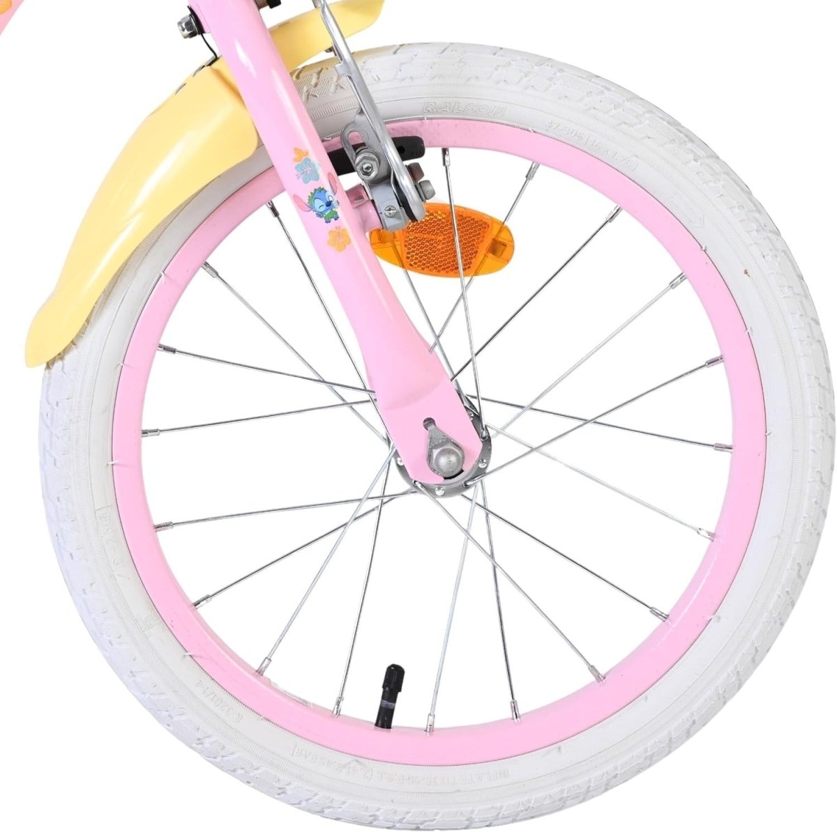 16 Inch Kids Bike with Stabilisers Dual V Brakes Adjustable Age 4-6 - Kwikley