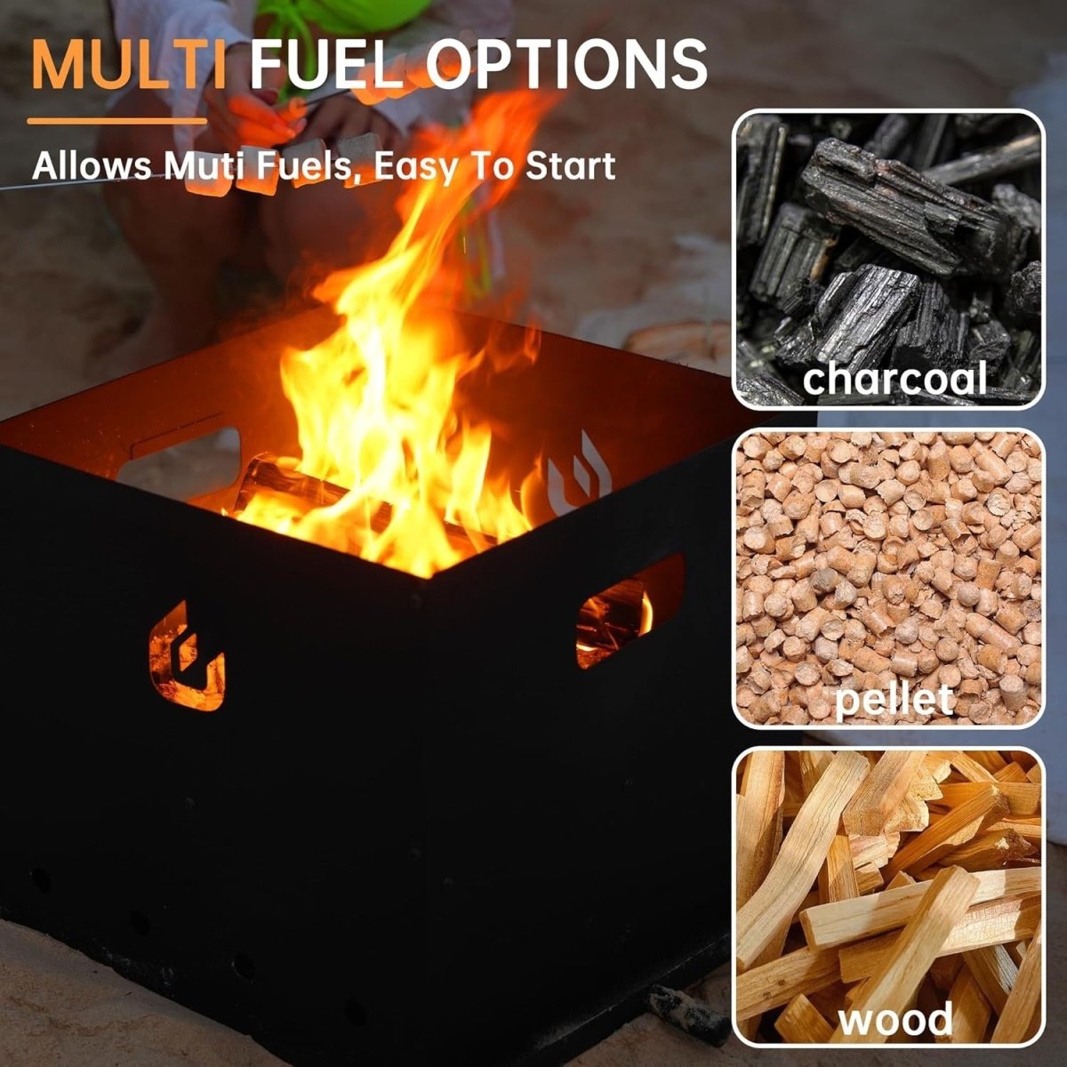 16" Outdoor Pizza Oven | 4 - in - 1 Wood Fired BBQ Grill with Stone, Peel & Cutter - Kwikley
