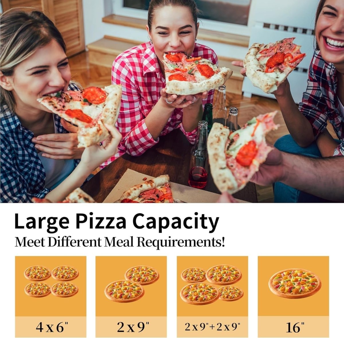 16" Outdoor Pizza Oven | 4 - in - 1 Wood Fired BBQ Grill with Stone, Peel & Cutter - Kwikley