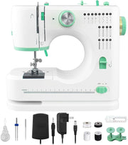 16 Stitch Mini Sewing Machine Electric Dual Needle Extension Table Kit - Kwikley