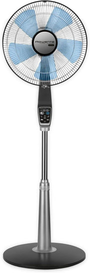 16" Turbo Stand Fan – Quiet Remote Control Adjustable Height 5 Speeds Cooling - Kwikley
